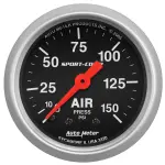 3320 - : GAUGE, AIR PRESS, 2 1/16", 150PSI, MECHANICAL, SPORT-COMP for AutoMeter Image