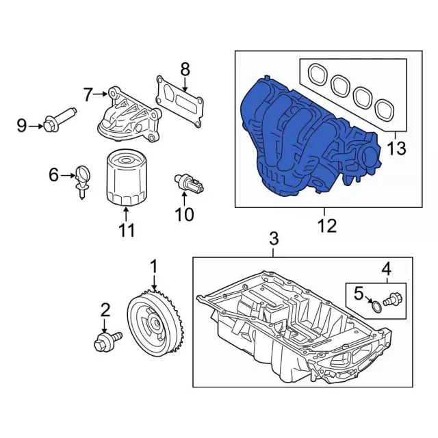 LX6Z9424A - Engine: Intake Manifold for Ford: Escape, Maverick | Lincoln: Corsair Image