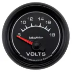 5992 - : GAUGE, VOLTMETER, 2 1/16", 18V, ELECTRIC, ES for AutoMeter Image