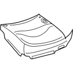 3W7Z54632A23CA - Body: Seat Cushion Pad for Ford Image
