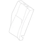 2539202102 - Rear Seat: Padding, Rr Seat Backrest for Mercedes-Benz Image
