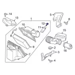 W722343S450 - : Air Mass Sensor Bolt for Ford: F-250 Super Duty, F-350 Super Duty, F-450 Super Duty, Maverick, Mustang Image