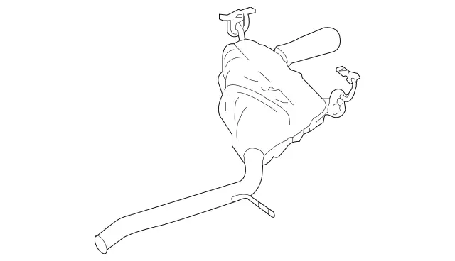 251490161564 - Exhaust System: Muffler for Mercedes-Benz: R320, R350 Image