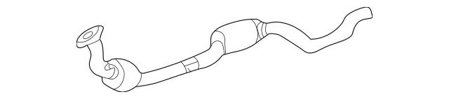 1634902436 - : Exchange Catalytic Converter for Mercedes-Benz Image