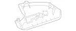 1668100915 - Driver Door: Cover Trim for Mercedes-Benz Image