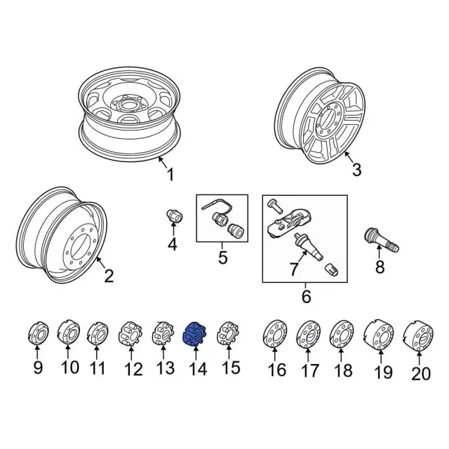 Wheel Cap - Ford (HC3Z-1130-KDA)