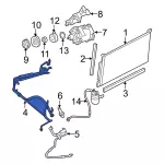 7F9Z19835AA - HVAC: Refrigerant Hose for Ford: Five Hundred, Freestyle | Mercury: Montego Image