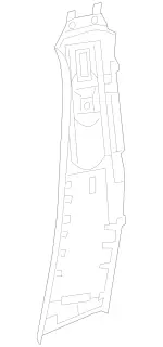 15669042009H68 - Body: Upper Center Pillar Trim for Mercedes-Benz Image