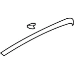 AG1Z54275A36BB - Body: Trim Molding for Ford: Taurus Image