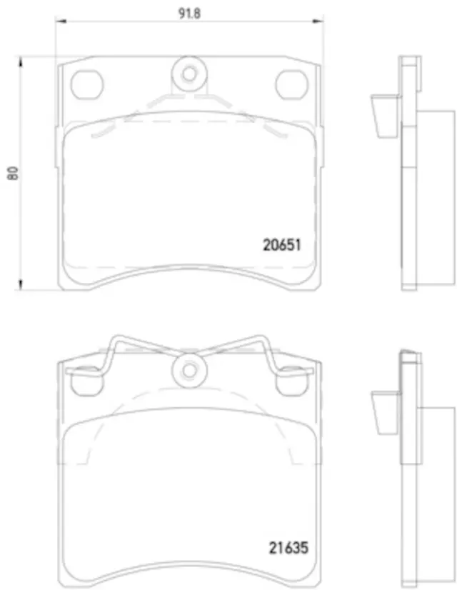 355018381 - : Disc Brake Pad Set for Hella Pagid Image