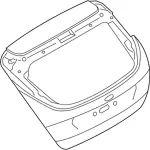 F1EZ5840110C - Body: Lift Gate for Ford: Focus Image