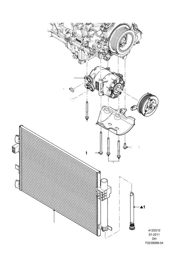 CV6Z19712J - HVAC: Condenser for Ford Image