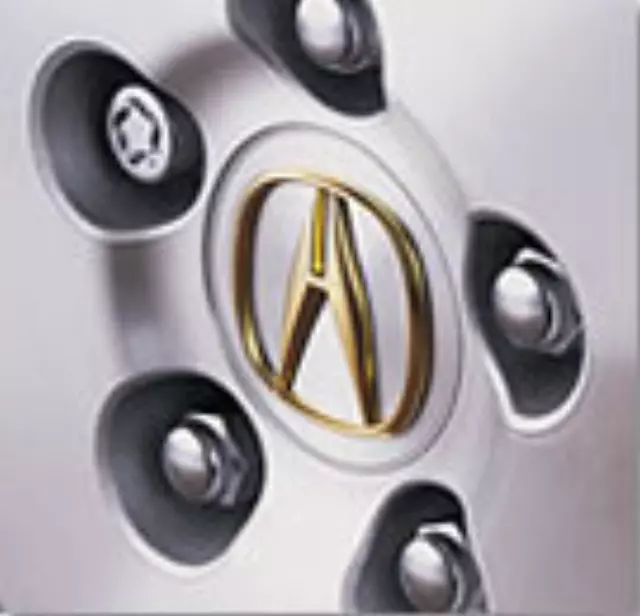 8W40SEC200B - Suspension: Gold Wheel Emblems for Acura: RL Image