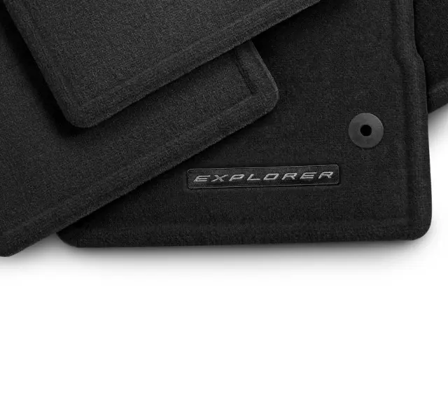 LB5Z7813300AF - Interior: Carpeted Black Floor Mats - 4-Piece Set for Ford: Explorer Image