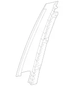 2477323901 - Rear Door: Trim Molding for Mercedes-Benz Image