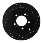 63372062R - : DFC Brake Rotor - Drilled and Slotted - Black for DYNAMIC FRICTION Image