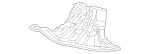 213520290064 - Body: Radiator Support Splash Shield for Mercedes-Benz Image