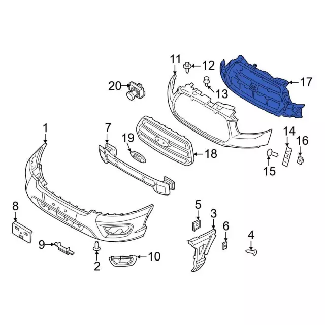 SK4Z17C897AA - : Reinforced Panel for Ford: E-Transit, Transit-150, Transit-250, Transit-350, Transit-350 HD Image