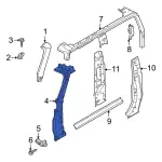 M2DZ9802504B - : Inner Hinge Pillar for Ford Image