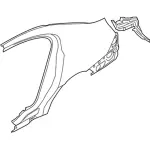 DA5Z5427840A - Body: Quarter Panel for Lincoln: MKS Image