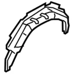 KK3Z6127887B - Body: Outer Wheelhouse for Ford Image