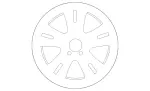 204401040280 - Suspension: Wheel, Alloy for Mercedes-Benz Image