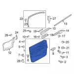 CJ5Z7823942BH - Body: Door Trim Panel for Ford Image