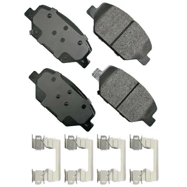 ACT1886 - Brakes &amp; Brake Parts: Akebono ProACT Ultra Premium Ceramic Disc Brake Pad Kit for AKEBONO Image