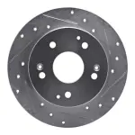 63159026R - : DFC Brake Rotor - Drilled and Slotted - Silver for DYNAMIC FRICTION Image