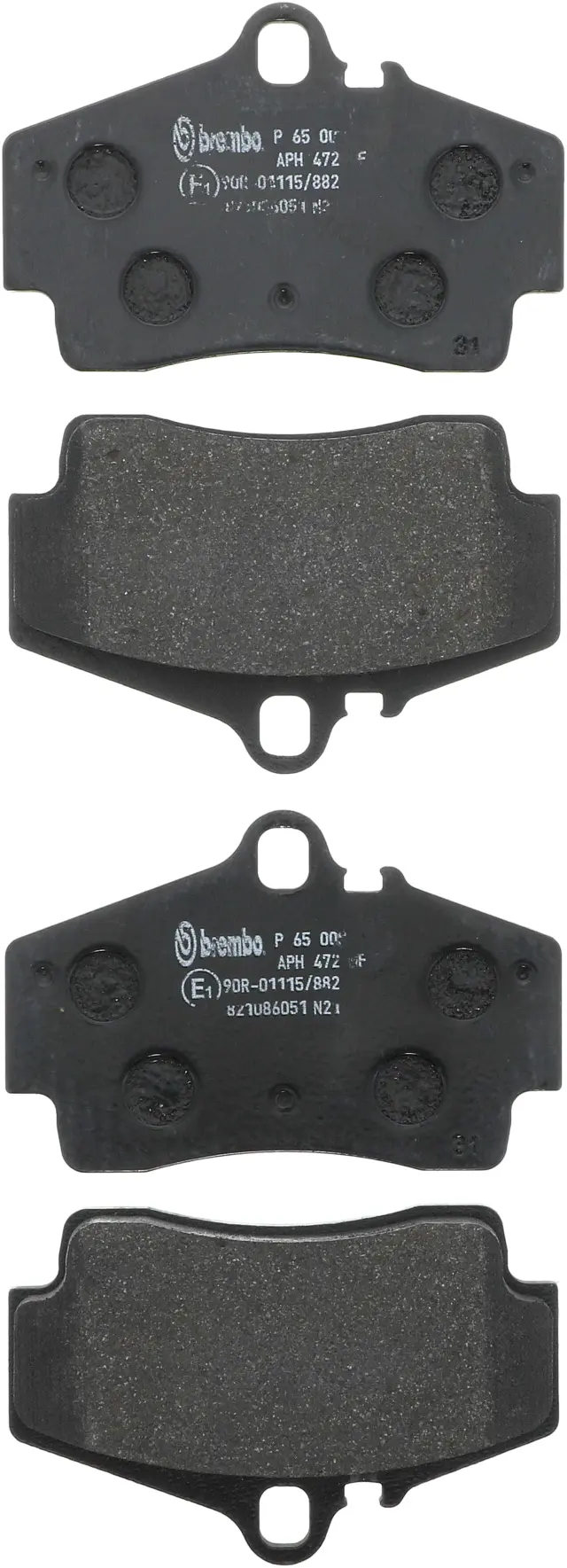 P65008 - : Premium Low-Met OE Equivalent Pad for Brembo Image