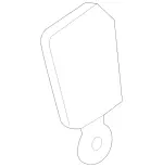 90186011699051 - Body: Seat Belt Receptacle for Mercedes-Benz Image