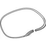 F6DZ7442084A - Body: Weatherstrip for Ford: Taurus | Mercury: Sable Image