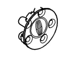 3W4Z1130CA - Suspension: Center Cap for Lincoln: LS Image