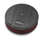 120153 - : Holley Finned Vintage Style Air Cleaner - 14" Diameter x 3" Tall - Round for Holley Image