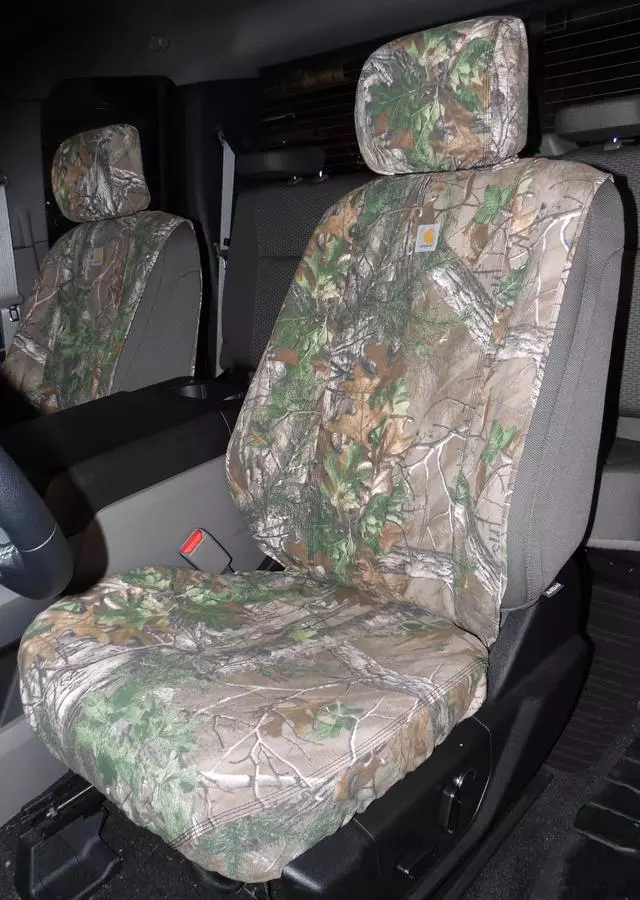 VGL3Z1863812A - : Seat Savers By Covercraft - Rear 60/40, Realtree Green for Ford: F-150 Image