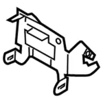 6L5Z10045B32AA - Body: Front Panel Front Bracket for Ford: Ranger Image