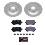ESK4569 - : Genuine Geomet Coated Rotors, ECE-R90 Brake Pads + Hardware Kit for PowerStop Image