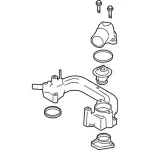 7R3Z8C368C - Cooling System: Thermostat Housing for Ford: Explorer, Explorer Sport Trac | Mercury: Mountaineer Image