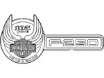8C3Z9942528A - Body: Nameplate for Ford: F-250 Super Duty, F-350 Super Duty Image
