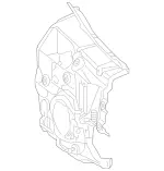 2236825400 - Instrument Panel/Center Console/Linings: Dampening, Firewall for Mercedes-Benz: 350SD, Maybach S580, S500, S580, S63 AMG E Performance Image