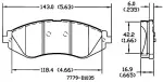 13050833 - : Disc Brake Pad Set for OmniParts Image