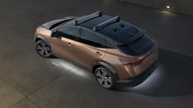 T99F45MP7A - Exterior: Exterior Ground Lighting w/ Logo and Rear Illumination for Nissan: ARIYA Image