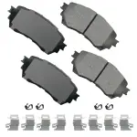 ACT1711 - : Akebono ProACT Ultra Premium Ceramic Disc Brake Pad Kit for AKEBONO Image