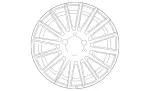 66031097 - Suspension: Wheel, Alloy for Mercedes-Benz Image