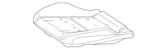2049108900 - Driver Seat: Padding for Mercedes-Benz: C250, C300, C350, GLK250, GLK350 Image image