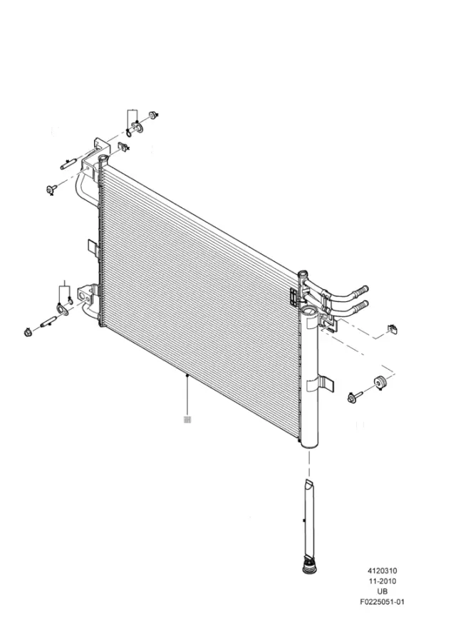 W707393S439 - Cooling System: Inter-cooler Mount Bolt for Ford Image