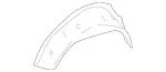 2536305401 - Side Walls: Wheel Well for Mercedes-Benz: GLC300, GLC43 AMG, GLC63 AMG Image