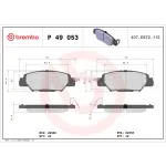 P49053 - : PRIME Low-Met Brake Pad Set for Brembo Image