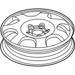 FA1Z1007E - Suspension: Wheel, Spare for Lincoln: MKX, Nautilus Image