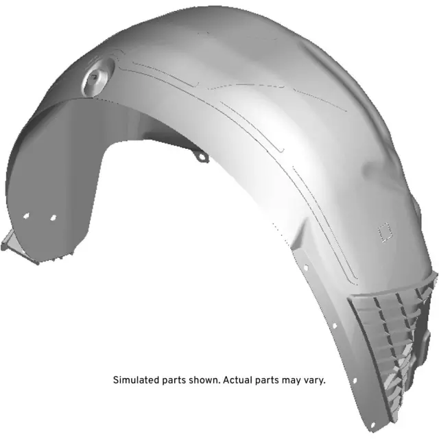 22862527 - : Part# 22862527 Rear Driver Side Wheelhouse Liner with Deflector for Buick: LaCrosse Image